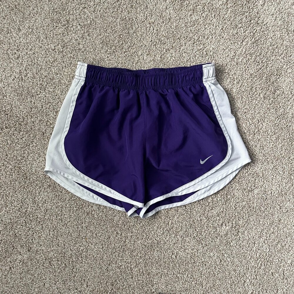 nike tempo dri-fit running shorts purple 🤍 s